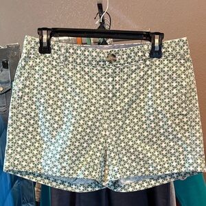Banana Republic Geometric Green Women's Shorts